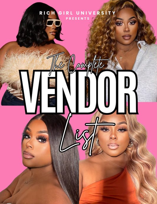 The Ultimate Hair , Eyelashes , Clothing , Shoes & More Vendor  List